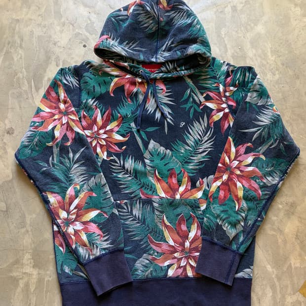 Supreme 12 SS 플로럴 풀오버 후드