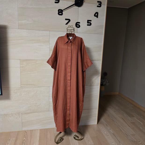 [s] COS 코스 루즈핏 린넨 롱 원피스