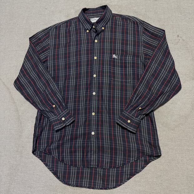 버버리 빈티지 체크 긴팔 셔츠