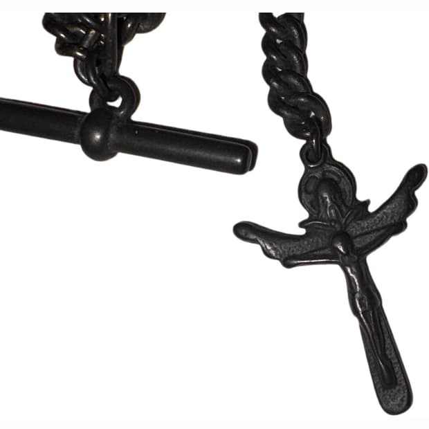 Dsquared2 Black Cross Toggle Neckless