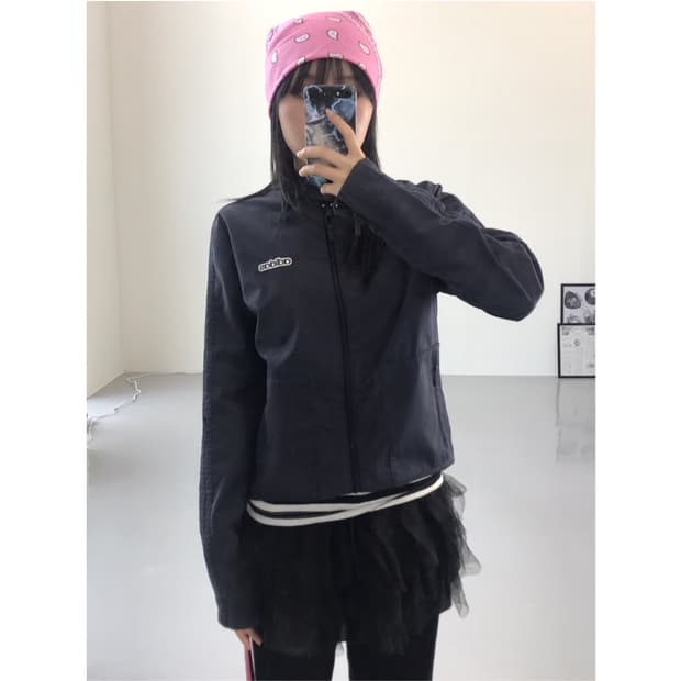 Adidas Navy Poly Jackets