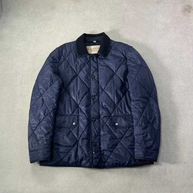 100 버버리 브릿 엘보 패치 퀄팅 자켓