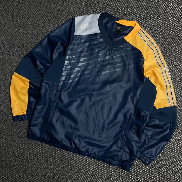 아디다스 더블로고 배색 디테일 우븐 웜업y 5343