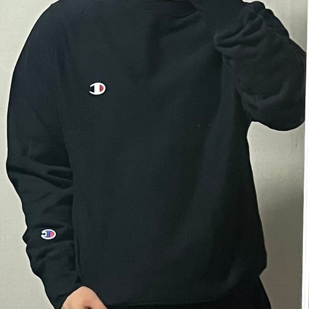 챔피온 리버스위브 블루택 맨투맨