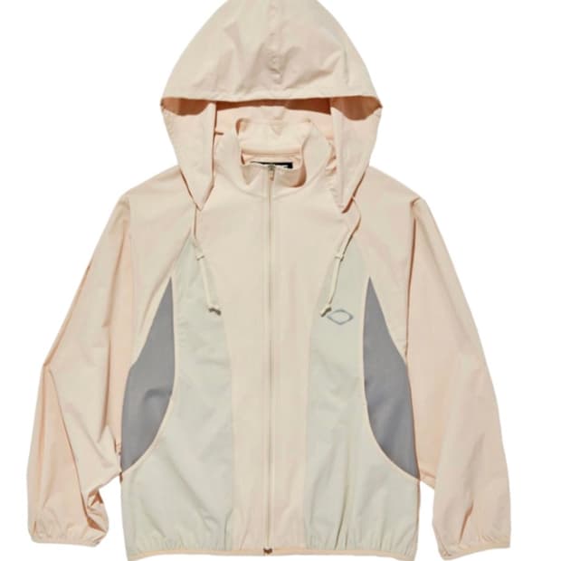 미스치프 SS 컬러블록 윈드브레이커 베이지 S(1회착용)