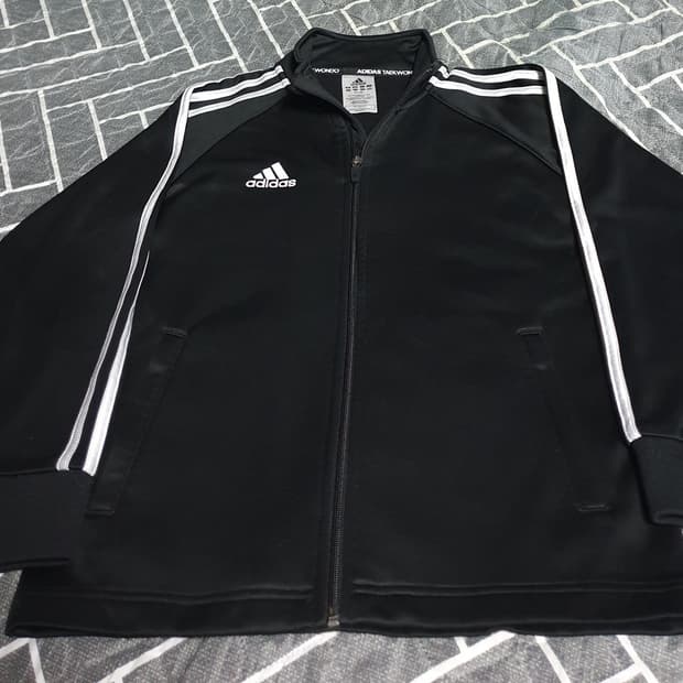 아디다스 키즈 태권도 트랙탑 져지 자켓 블랙 (130)