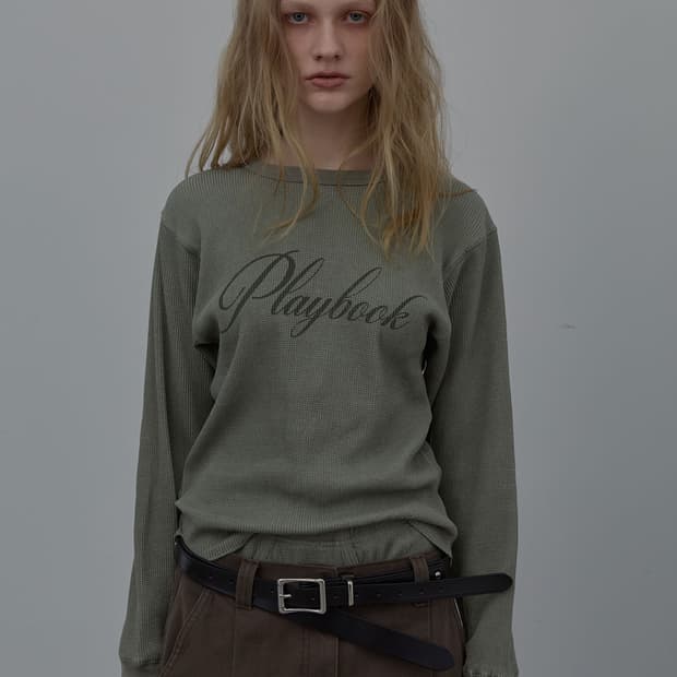 LCDC PLAYBOOK WAFFLE T-SHIRT (KHAKI)