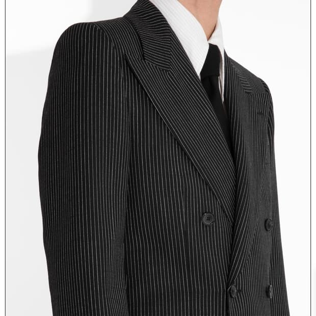 Husbands paris 허즈밴드파리 더블브레스트 pinstripe수트