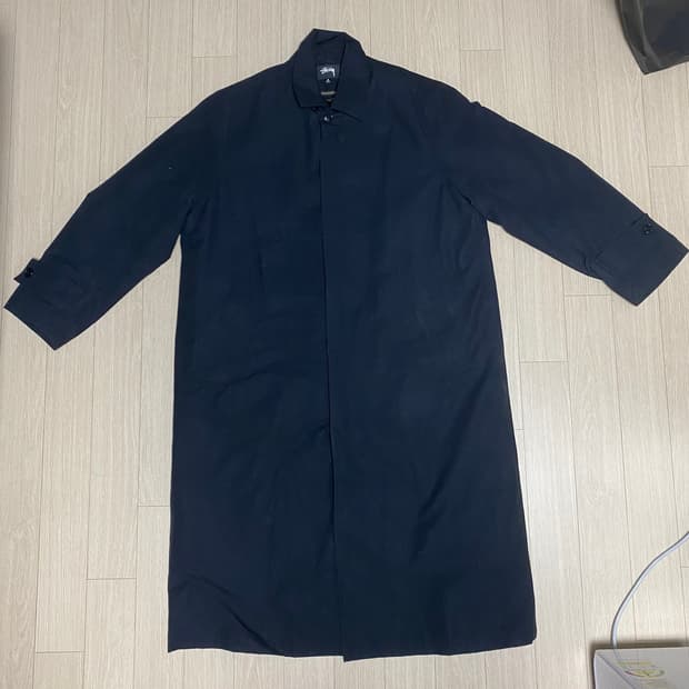 Stussy ALL SEASON TRENCH/스투시 올 시즌 트렌치 블랙