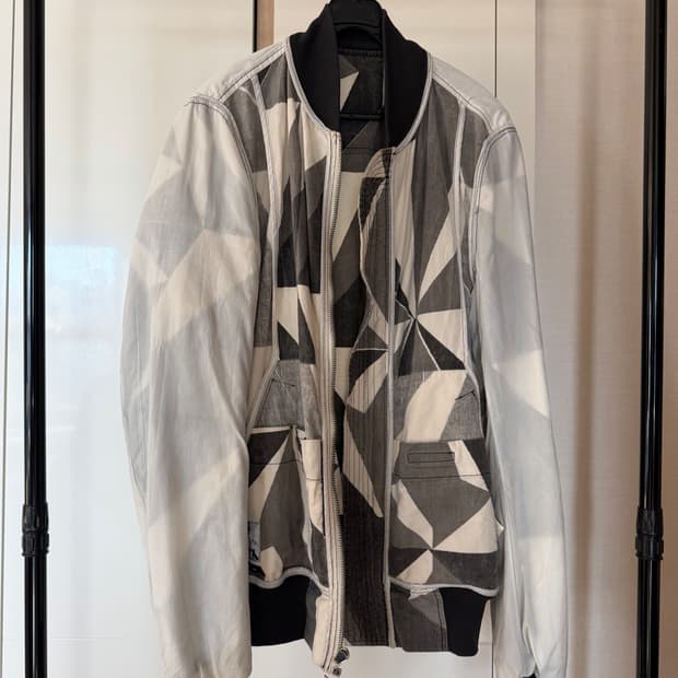 릭오웬스 13ss 지오메트릭 봄버 카모 자켓