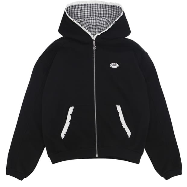 드라이로즈 BIG RIBBON HOODIE (BK)