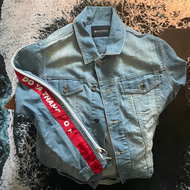 Vintage washed denim jacket