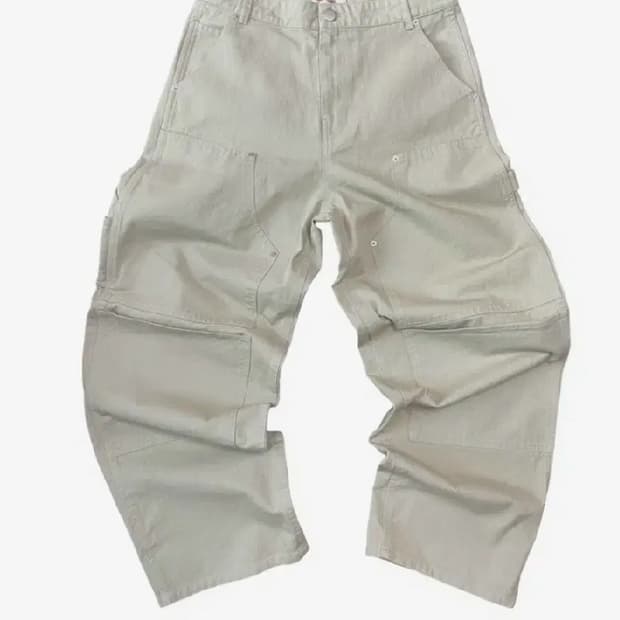 아오이로 더블니 데님 팬츠 와이드핏 2사이즈 새제품급