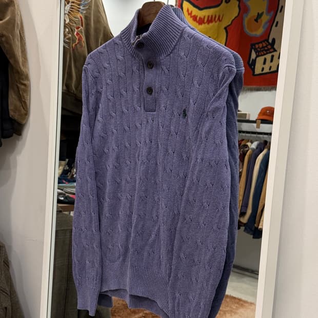 Polo ralph lauren 폴로 랄프로렌 하프넥 버튼 쿼터 니트