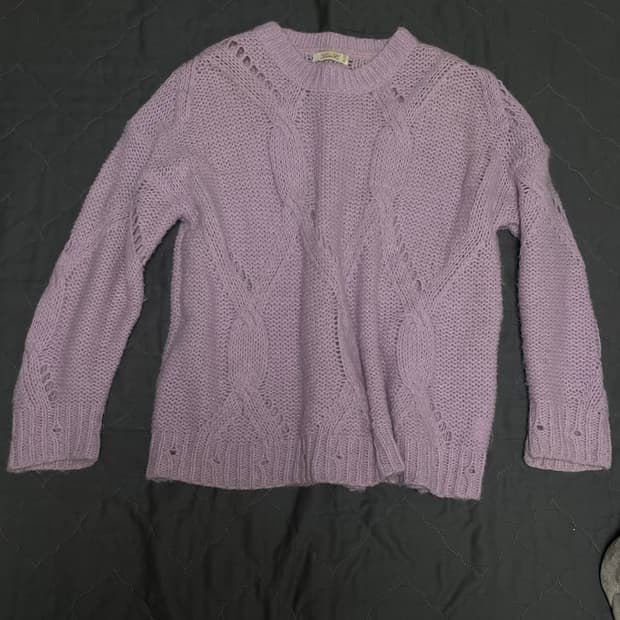 빈티지 핑크 니트 