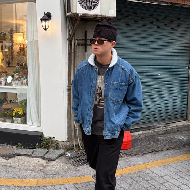 90‘s Camel Cigarettes Sherpa line denim 