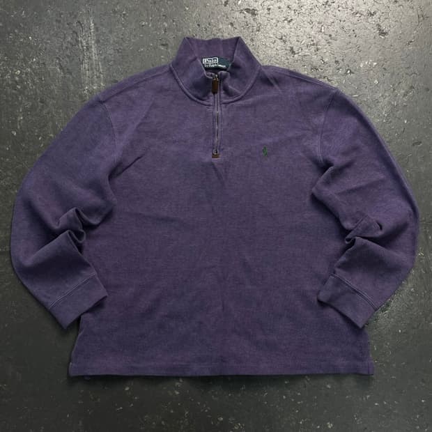 100 폴로 반집업 니트 