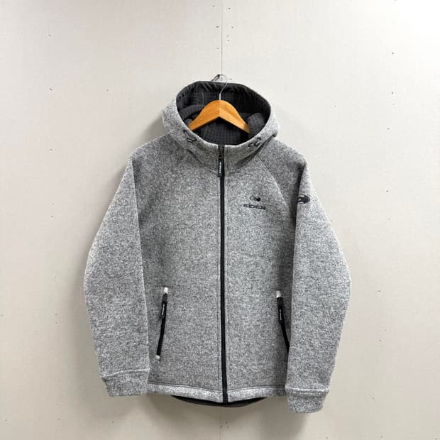 남성 L 100 / 아이더 플리스 후드 집업 그레이