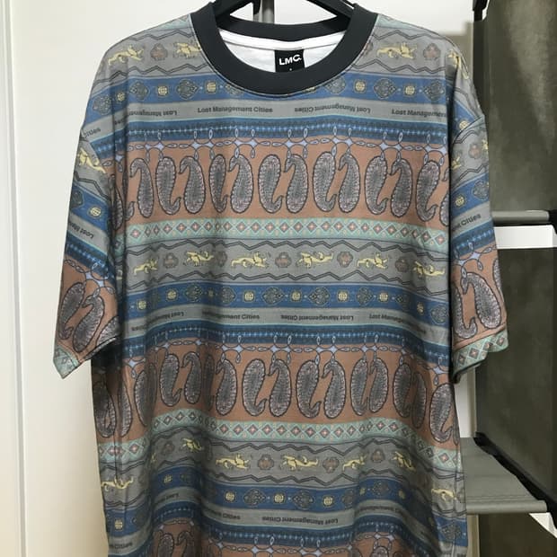 LMC ETHNIC PAISLEY STRIPE TEE multi