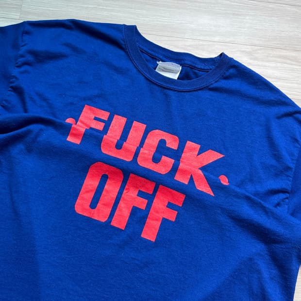vintage fuck off fold tee 빈티지 티셔츠