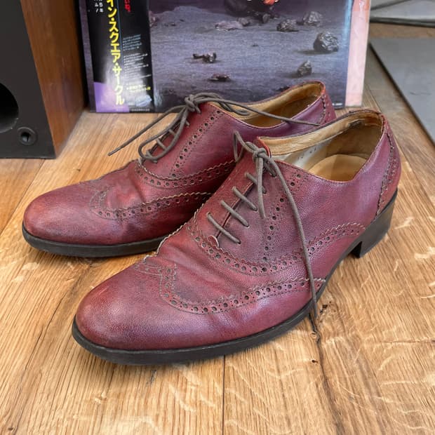 [260] 드리스반노튼 윙팁 슈즈 버건디