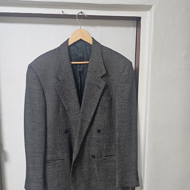 베르사체 헤링본 스타일 자켓 xl