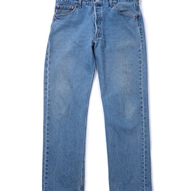 90s Levi's 501 Washed Denim Pants