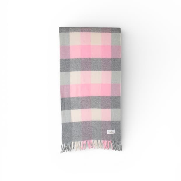 꾸레쥬 머플러 핑크 머플러