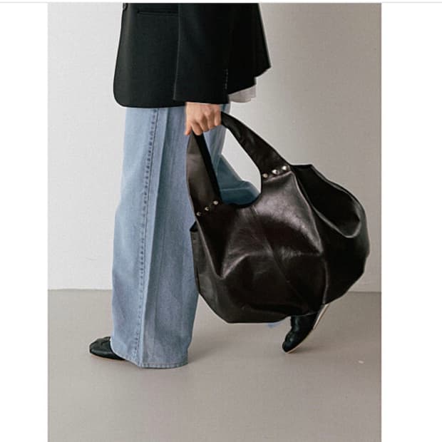 옴니포턴트 fleur hobo bag set black