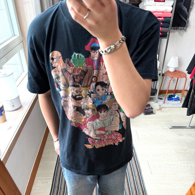 90s 캡콤 스트리트파이터 반팔 티셔츠