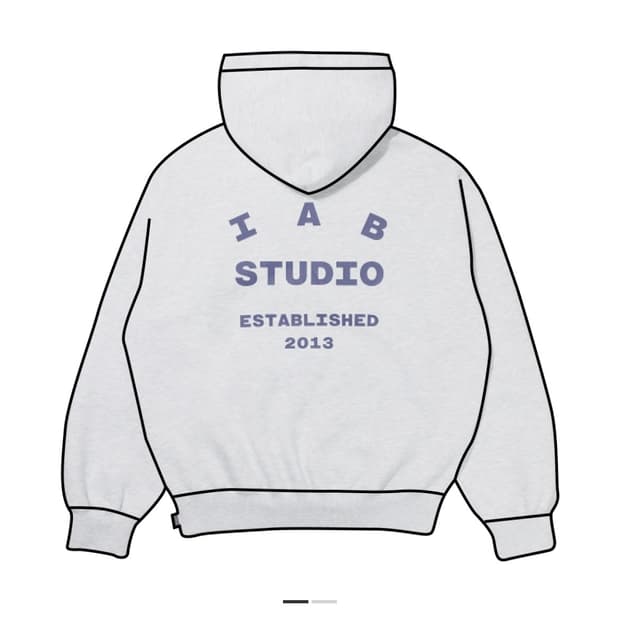 아이앱스튜디오 25 후드 라이트 그레이 네이비 L 팝니다