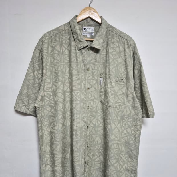 콜롬비아Columbia 반팔 사파리 셔츠 XL사이즈 - S318