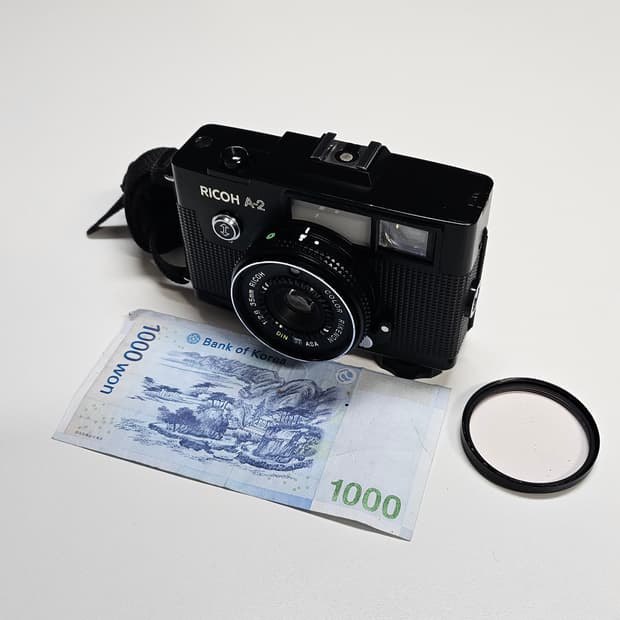 작례O 초월 명기 리코 a-2 필름카메라 빈티지 필카
