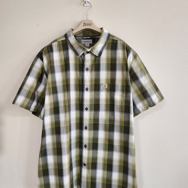 칼하트 체크반팔셔츠 (2XL 