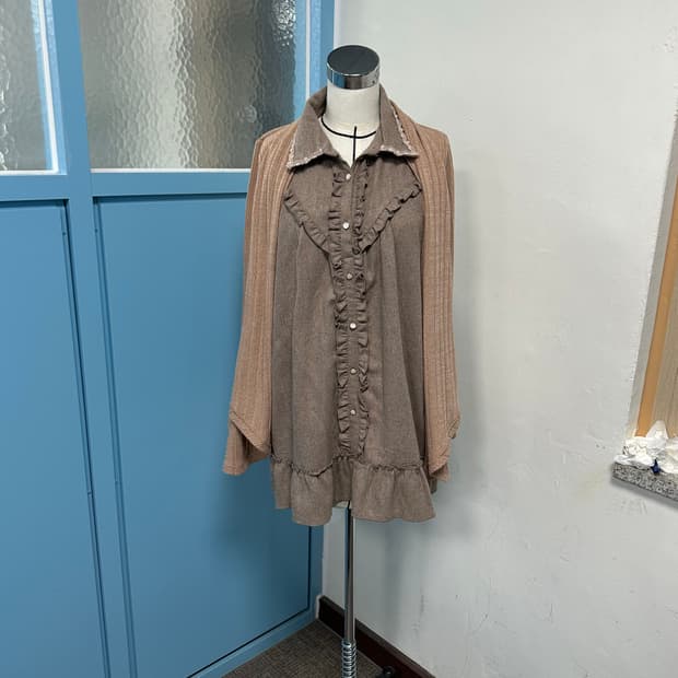 엑시즈팜 일본빈티지 모리 레이어드 상의 원피스 