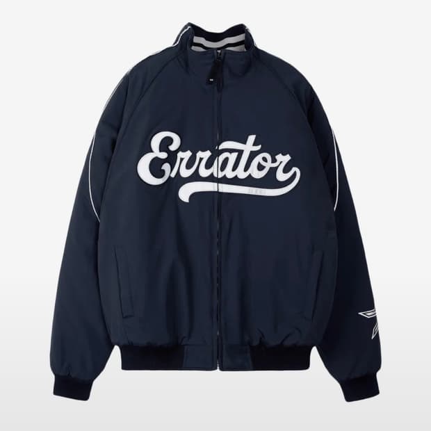 ERTR 팀 윈터 자켓 네이비 s사이즈 팝니다