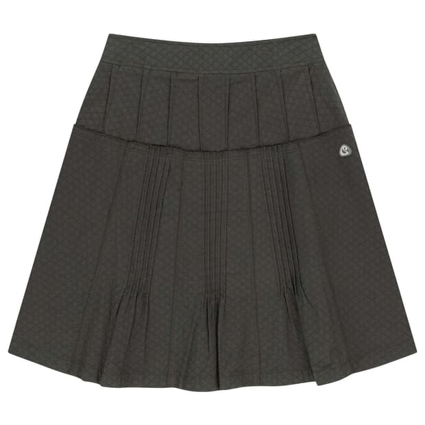 코이세이오 플라워 핀턱 스커트