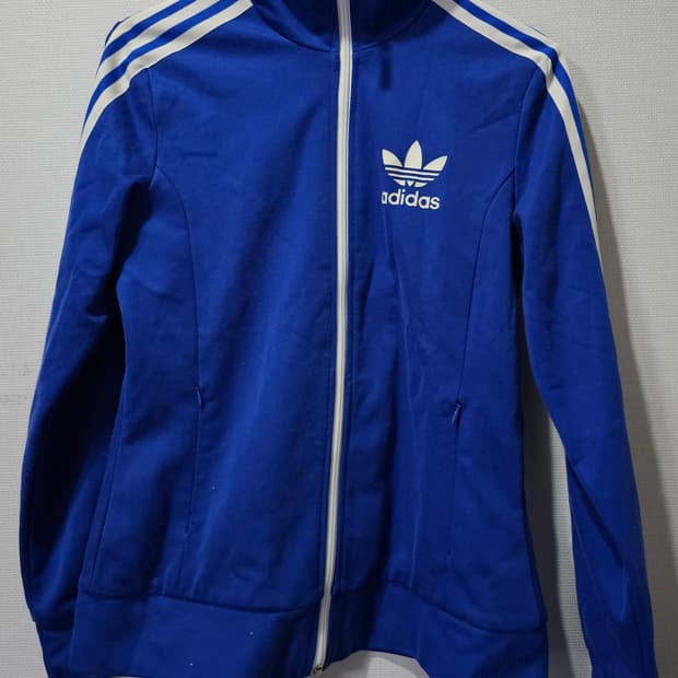 아디다스 블루 파랑 여자 트랙탑 져지집업 85/XS