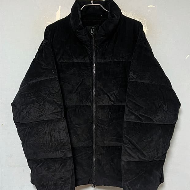 엘레쎄 남자 코듀로이 숏패딩 웰론 오버핏 캐주얼 L 100