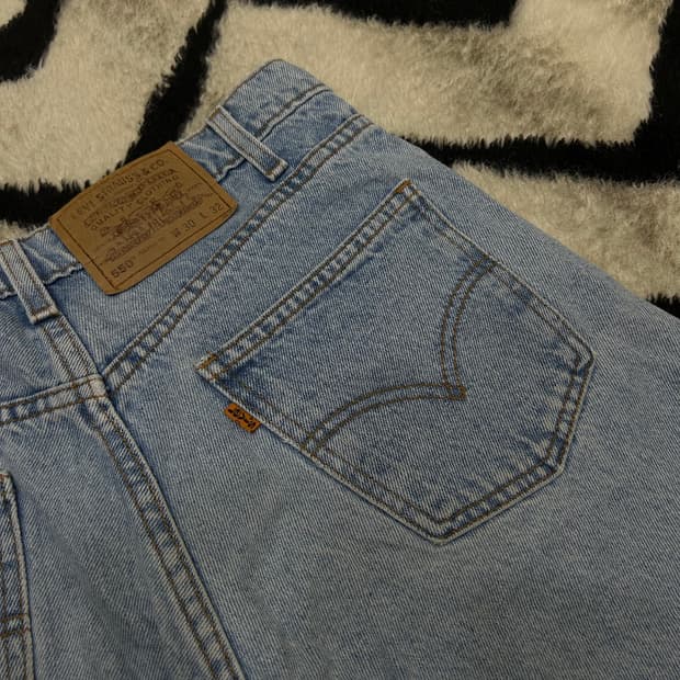 [30]리바이스550 오렌지탭 릴렉스드핏 데님 팬츠/연청