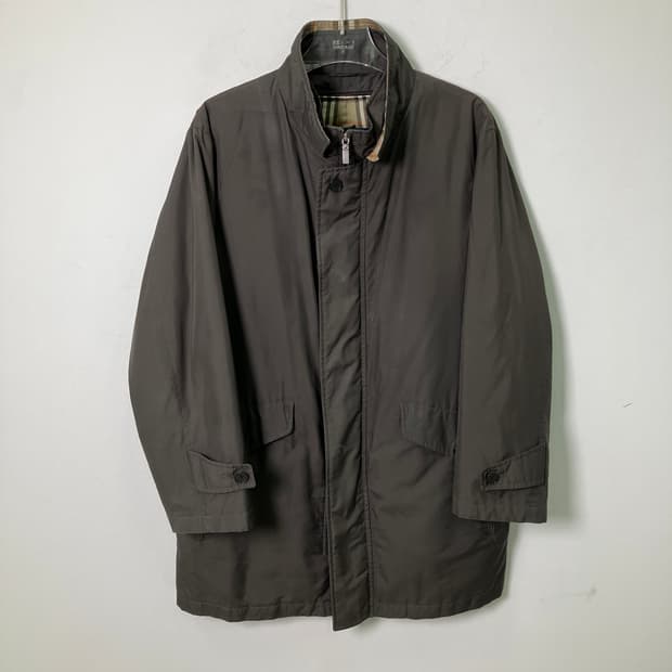 버버리 카키 나일론 라이너 자켓 S