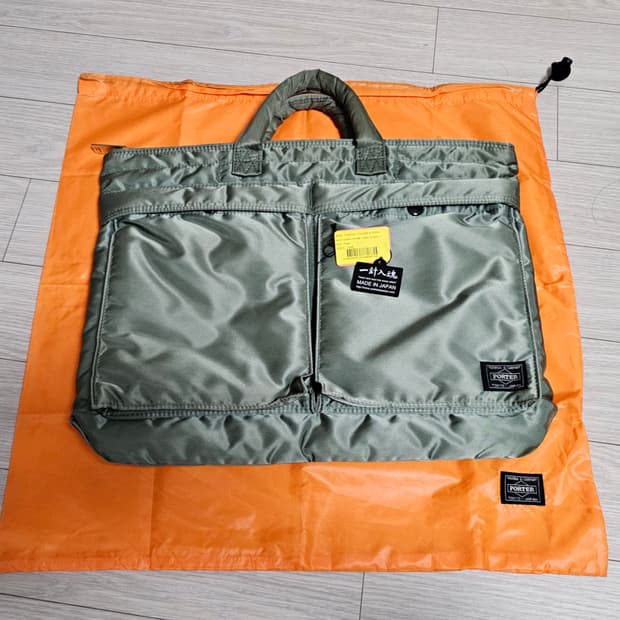 요시다포터 탱커 쇼트 핼멧백 S 세이지그린