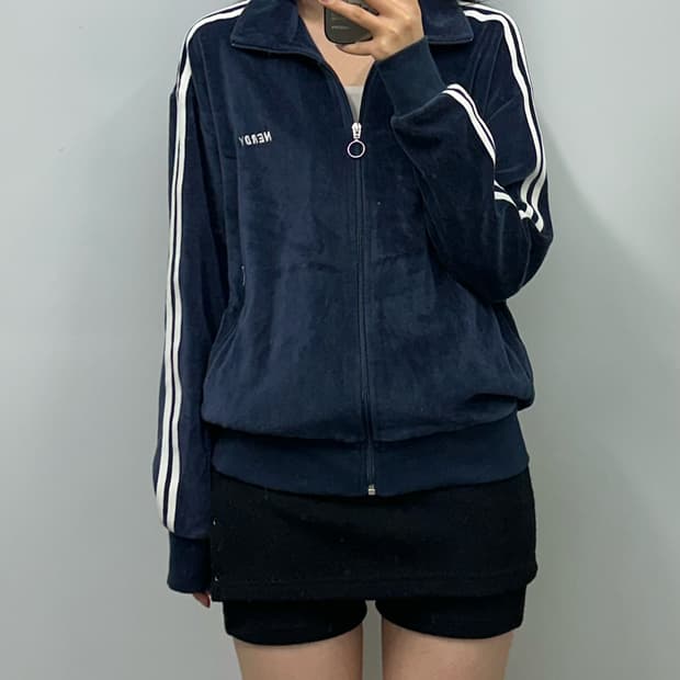 널디 벨루어 벨벳 트랙 져지