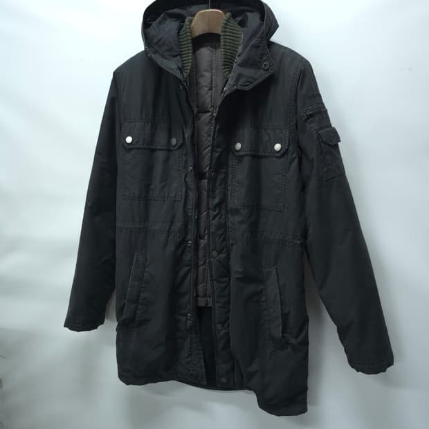 타미힐피거 남성 빈티지워싱 덕다운 야상자켓 (95사이즈)