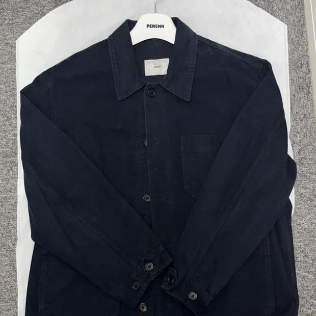 퍼렌 프렌치 워크 자켓 몰스킨 네이비 2사이즈
