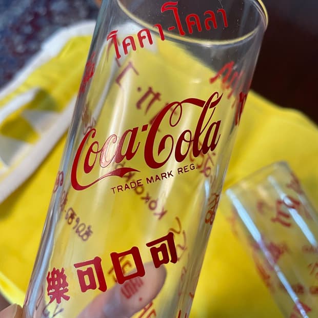 코카콜라 글로벌 로고 멀티 글라스 (2pcs 세트)