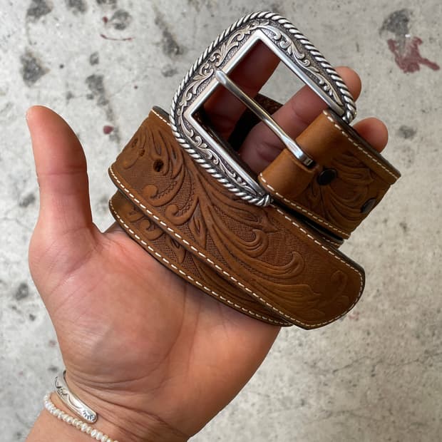 90s Tony Lama Trophy  Western Belt