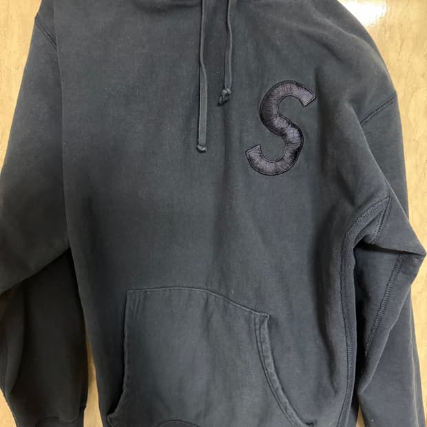 슈프림 로고 후드