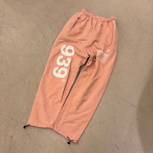 939 아카이브 볼드 핑크 스웻 팬츠