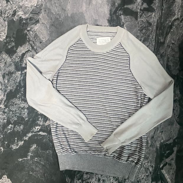 마르지엘라 스트라이프 니트